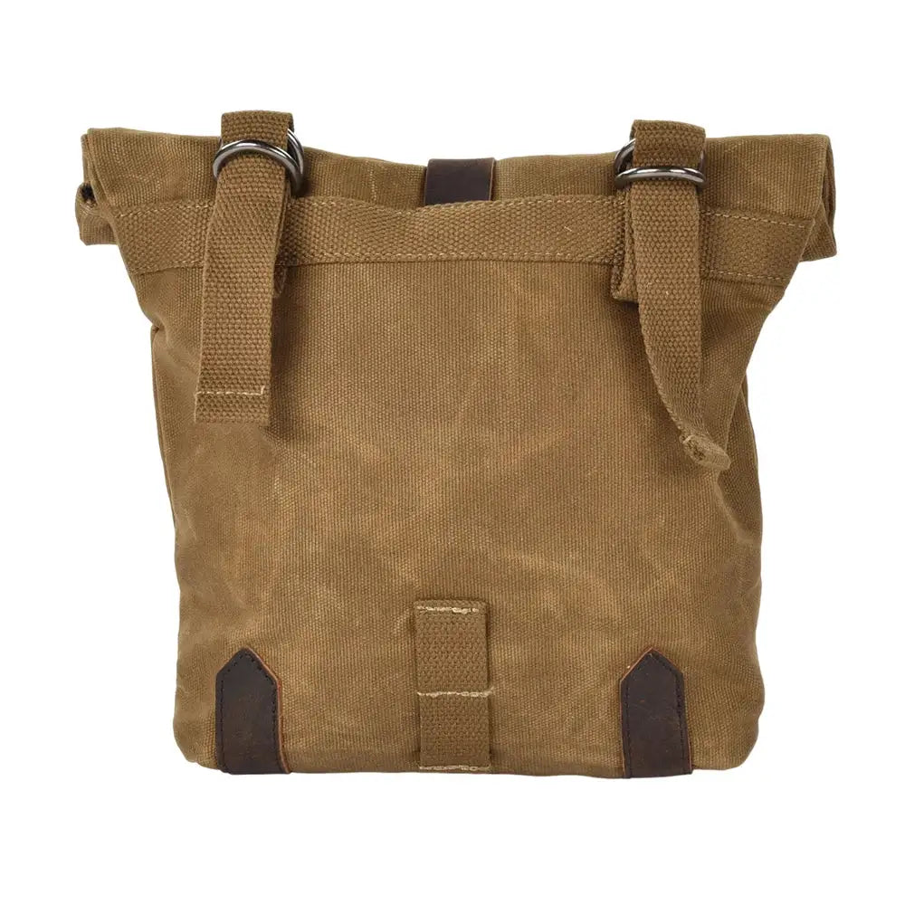 Satchel Vintage Motorcycle Side Bag Waterproof Oil Wax Canvas Hanging Bag for Small E-bike Hanging Toolkit