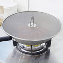 Kitchen Oil Proofing Lid Filter Foldable Handle Frying Pan Cover