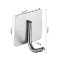 Stainless Steel Wall Hook Organizer for Towels and Keys