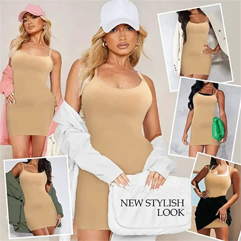 GUUDIA Shapewear Slip With Adjustable Tummy Control Straps