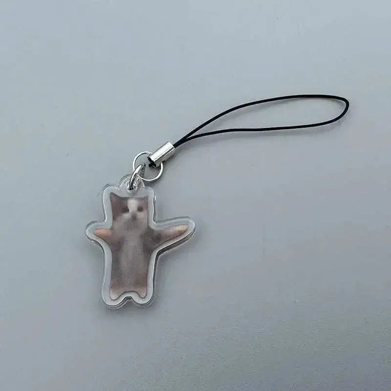 Banana Cat Charm Keychain And Phone Rope Set Fast Shipping