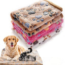 Soft Cartoon Pattern Pet Blanket For Cats And Dogs Comfort