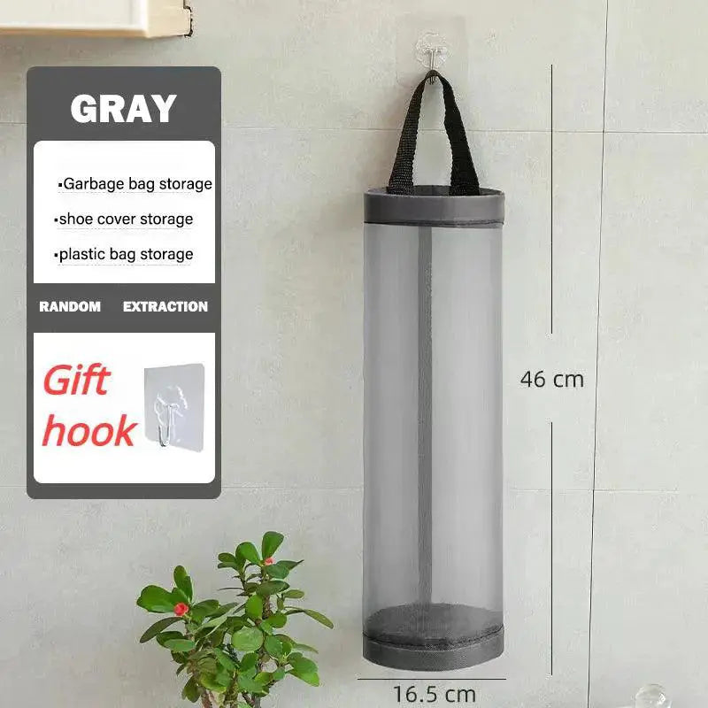 Grocery Bag Wall Mount Dispenser Kitchen Organizer