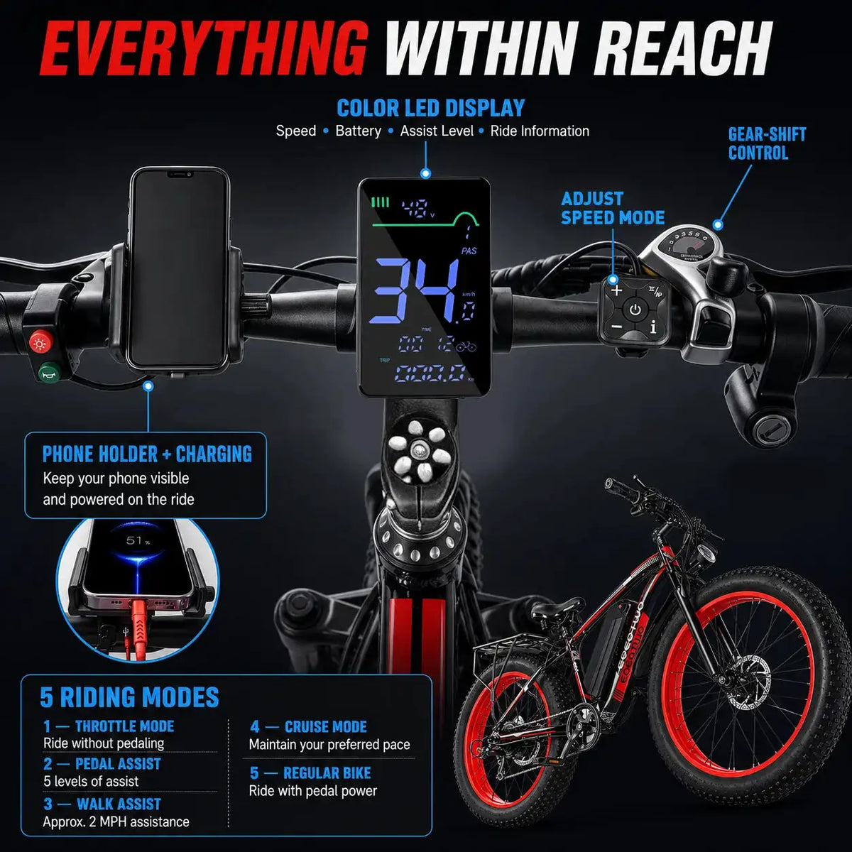 Heavy Duty Fat Tire Electric Bike