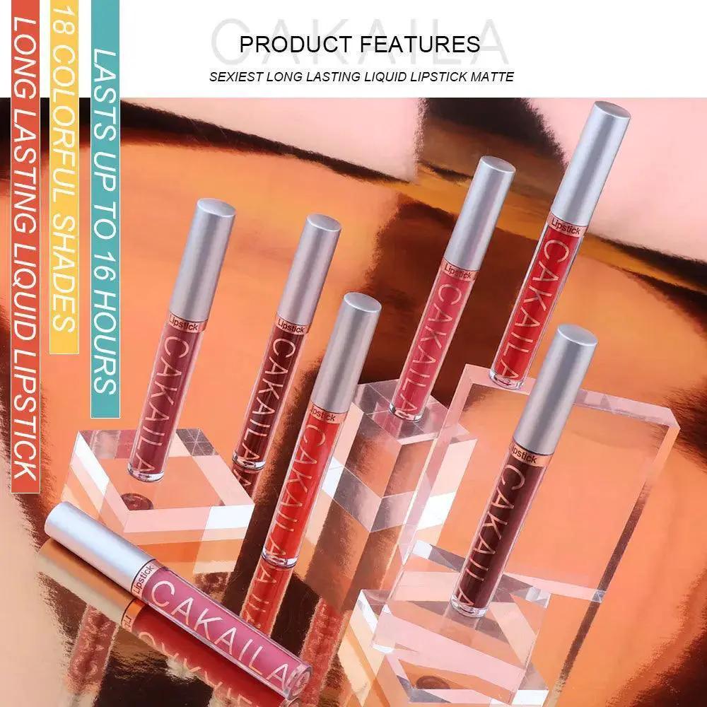 Velvet Matte Lip Gloss Rich Colors 18 Shades Long Lasting