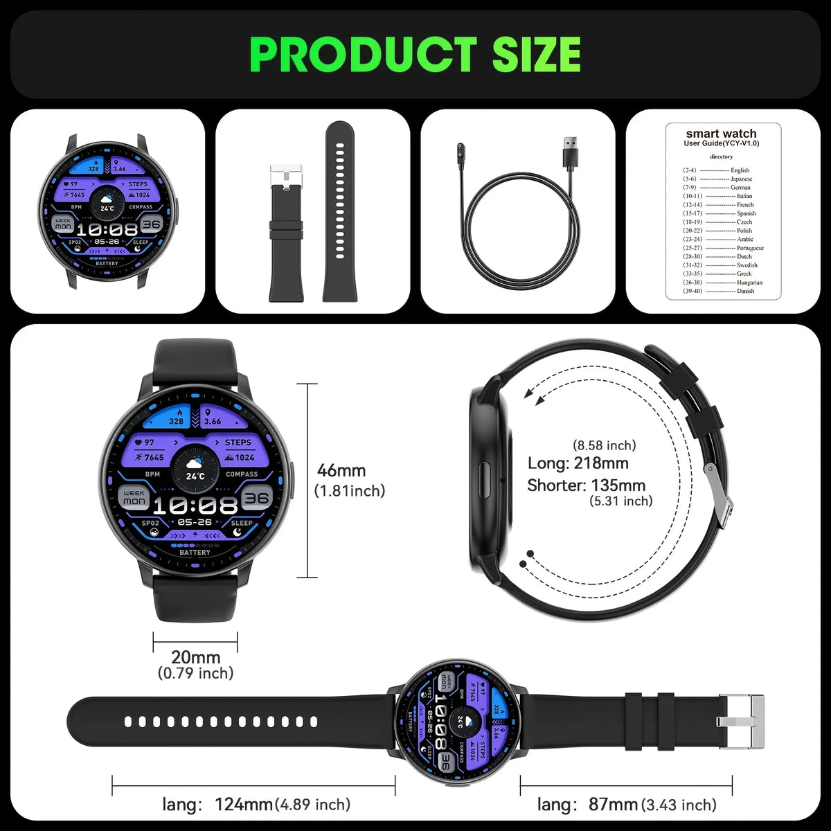 Ultra-thin Smart Watch High-definition Touch