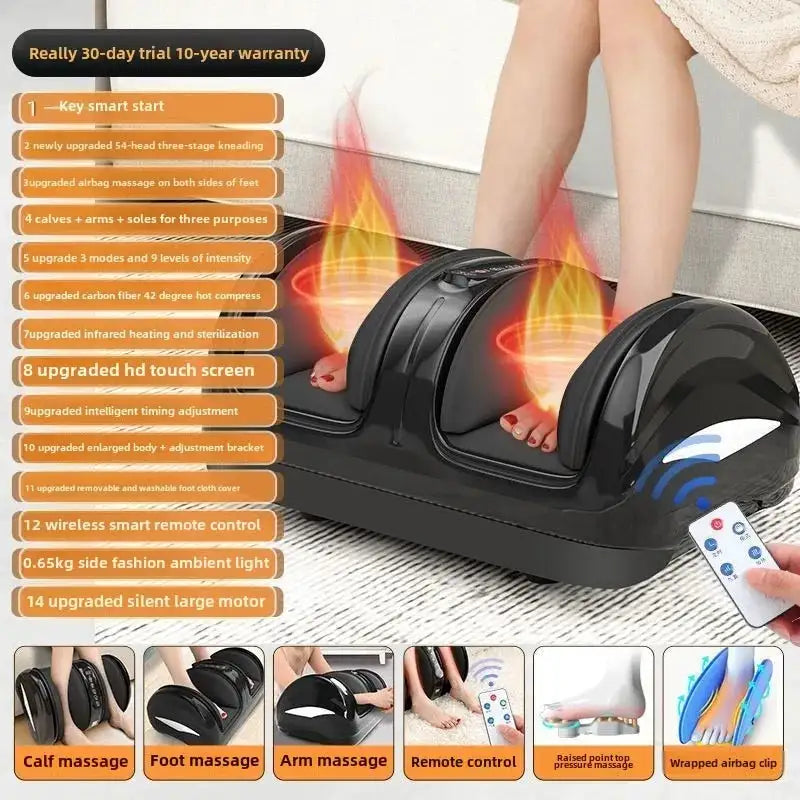 XINDU Prominent Makers Calf Foot Massager Leg Airbag Massage Infrared Heated Parents Adults Holiday Gifts with Wireless Remote