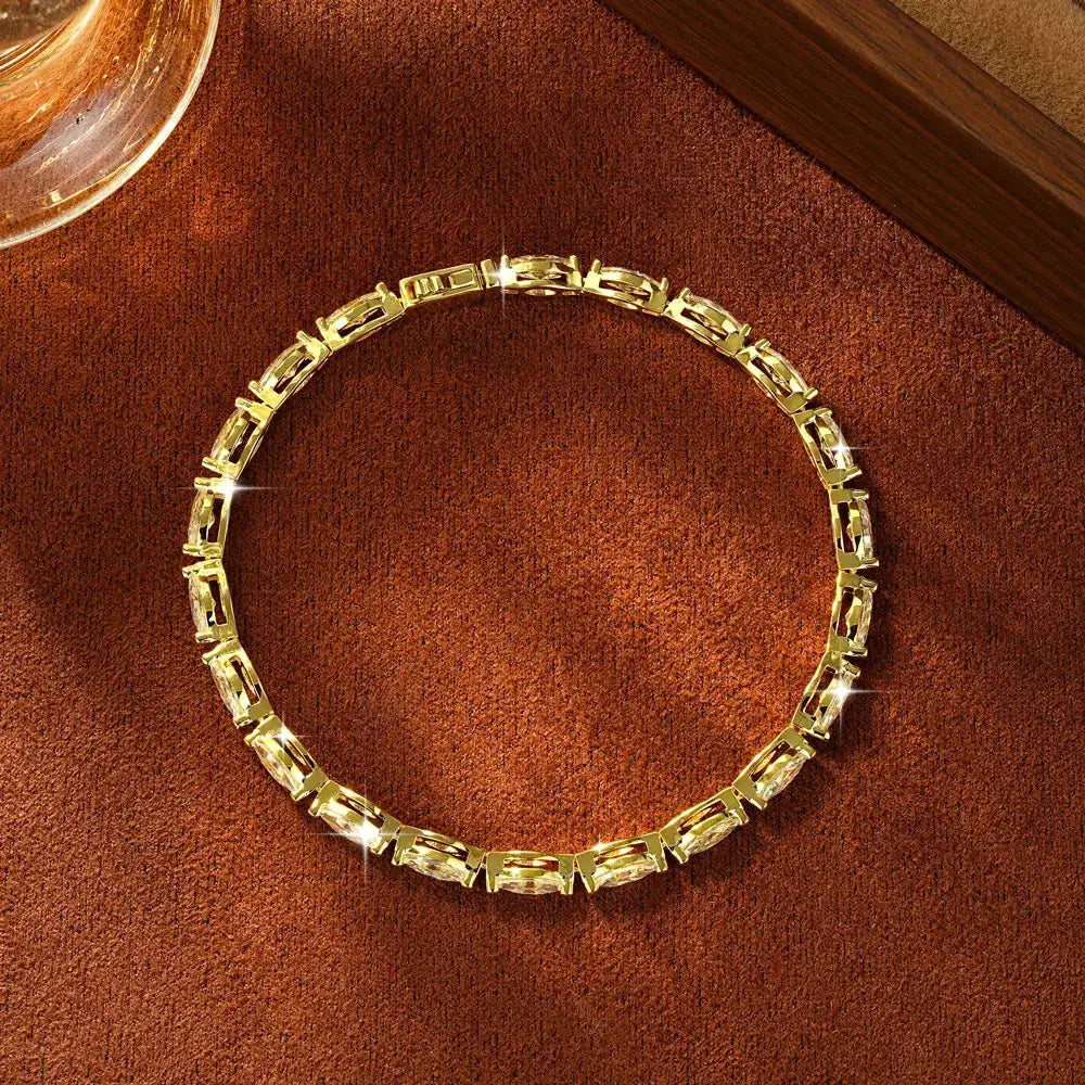 Exquisite Gold Tennis Bracelet — product image 2