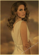 Lana Del Rey Retro Kraft Paper Music Album Poster Vintage Decor