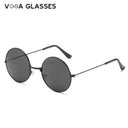 Trendy Retro Round Metal Sunglasses for Men and Women