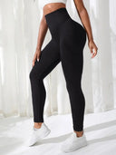 Stretchy Yoga Pants Leggings for Women, High Waist Seamless Style