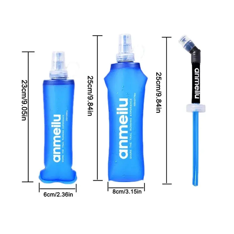 Ultralight Collapsible BPA-Free Water Bottle With Straw 500ml