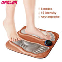 Electric EMS Foot Massager Pad Feet Muscle Stimulator Foot Massage Mat Improve Blood Circulation Relieve Ache Pain Rechargeable