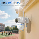 Smart Outdoor Security Camera 8MP 360 Coverage Alerts