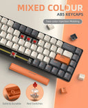 60% Wireless Mechanical Keyboard Bluetooth Dual Mode Hot-Swappable Mini 68-Key Red Switch