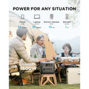 Portable Power Station 768Wh 800W Solar Generator Outdoor Camping Emergency Backup, Custom