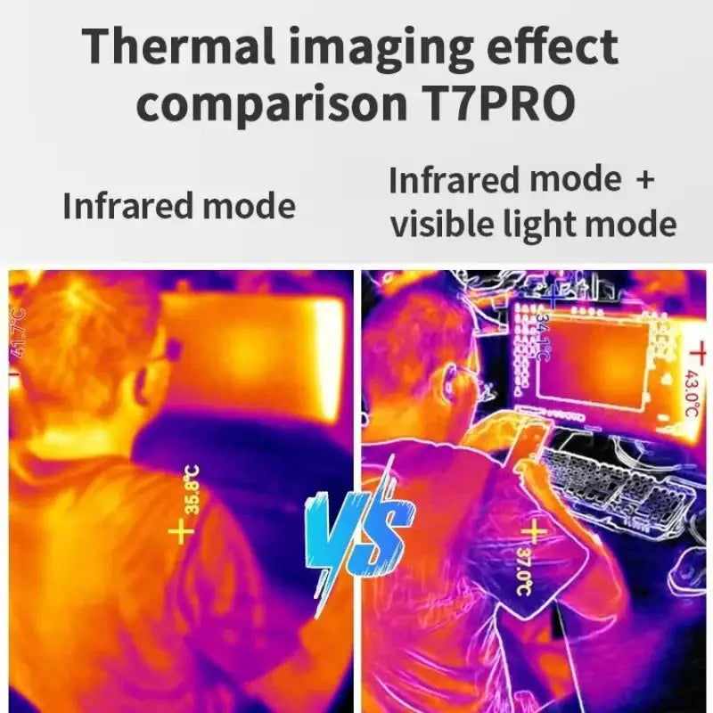 TOOLTOP T7PRO 256*192 Industrial Grade Thermal Imager Android Mobile Mini Infrared Thermal Camera With Visible Camera