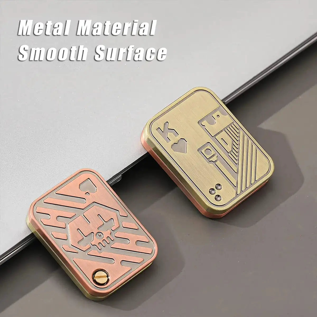 Sliding Cover Push Card Micro Creative Fingertip Gyroscope, with Diverse Shapes, EDC Stress-Relieving Office Desktop Toys