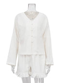 Luxe Peplum Pajama Set: Ultimate Comfort and Style Combo