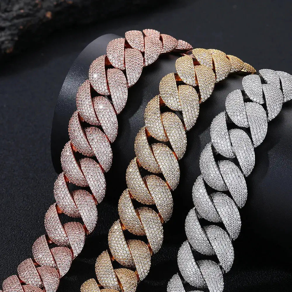 Gold Platinum Bubble Chain Necklace — product image 2