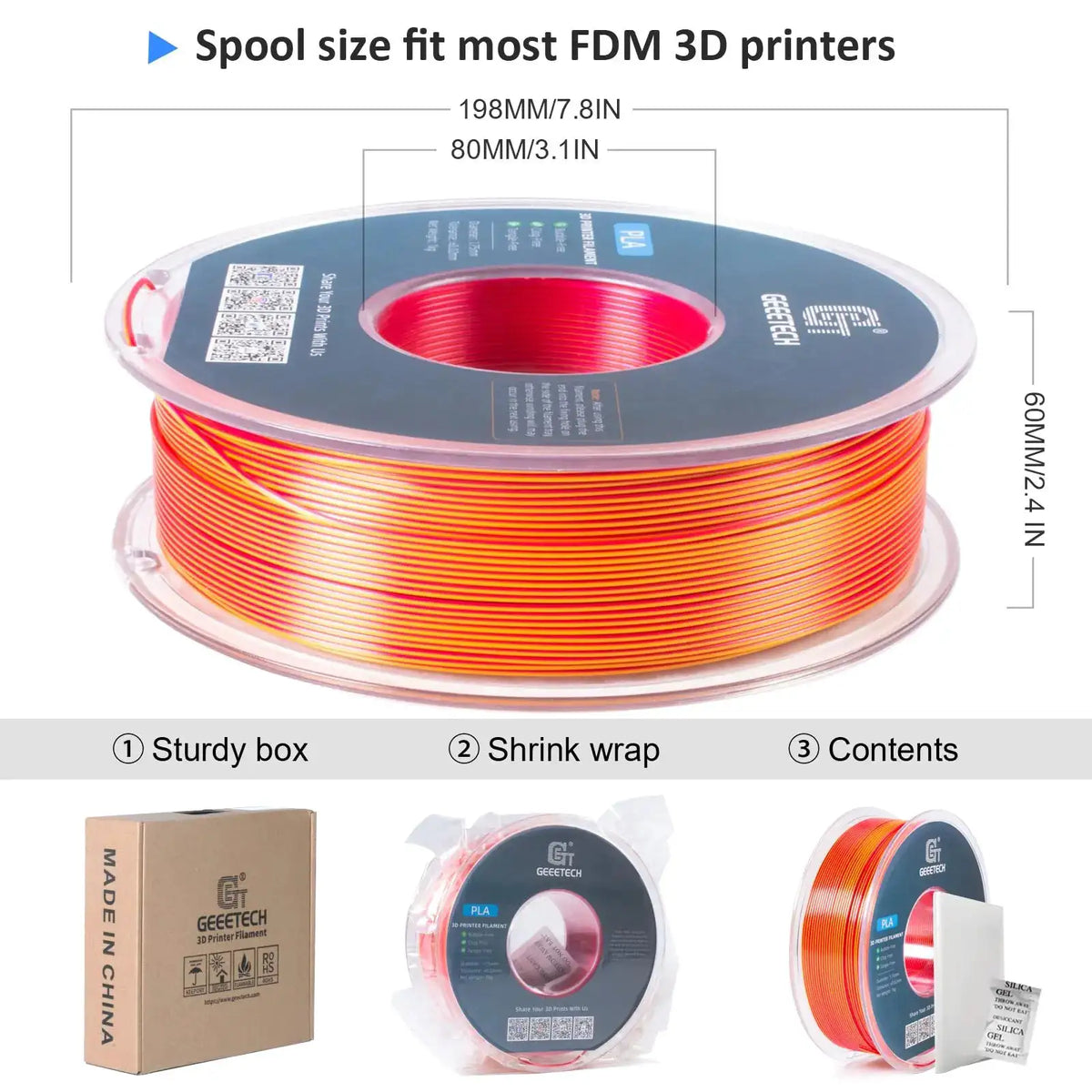 Geeetech Silk PLA Roll — product view 5
