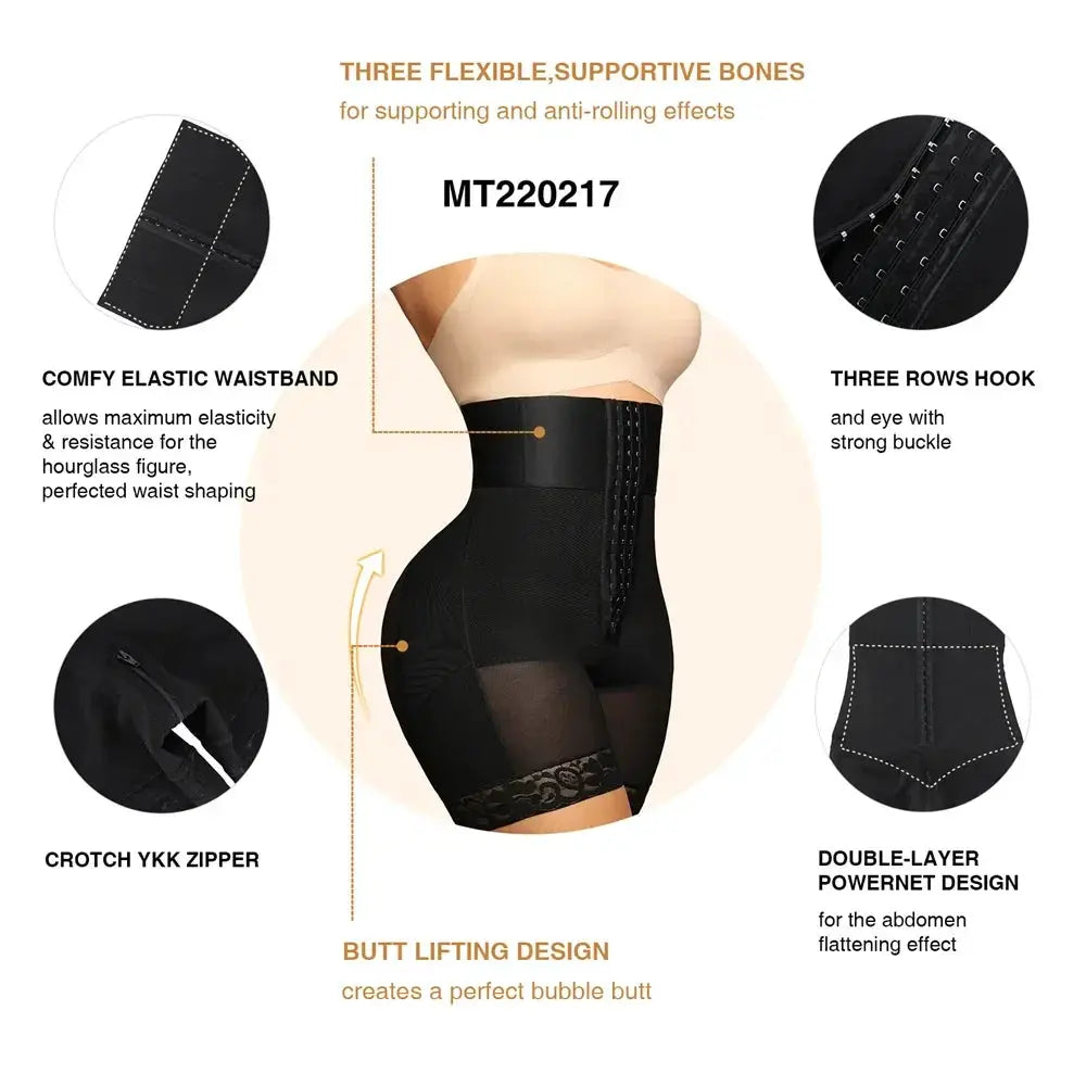 High Waist Shapewear Shorts Butt Lifter And Waist Trainer