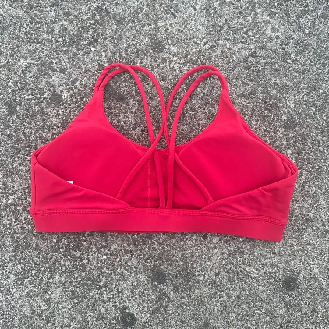 Solid Color Cross Fitness Bra Soft High Strength Women Tight Sport Top Comprehensive Training Gym Yoga Underwear With Chest Pad