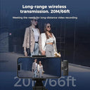 Dual Wireless Lavalier Lapel Microphone
