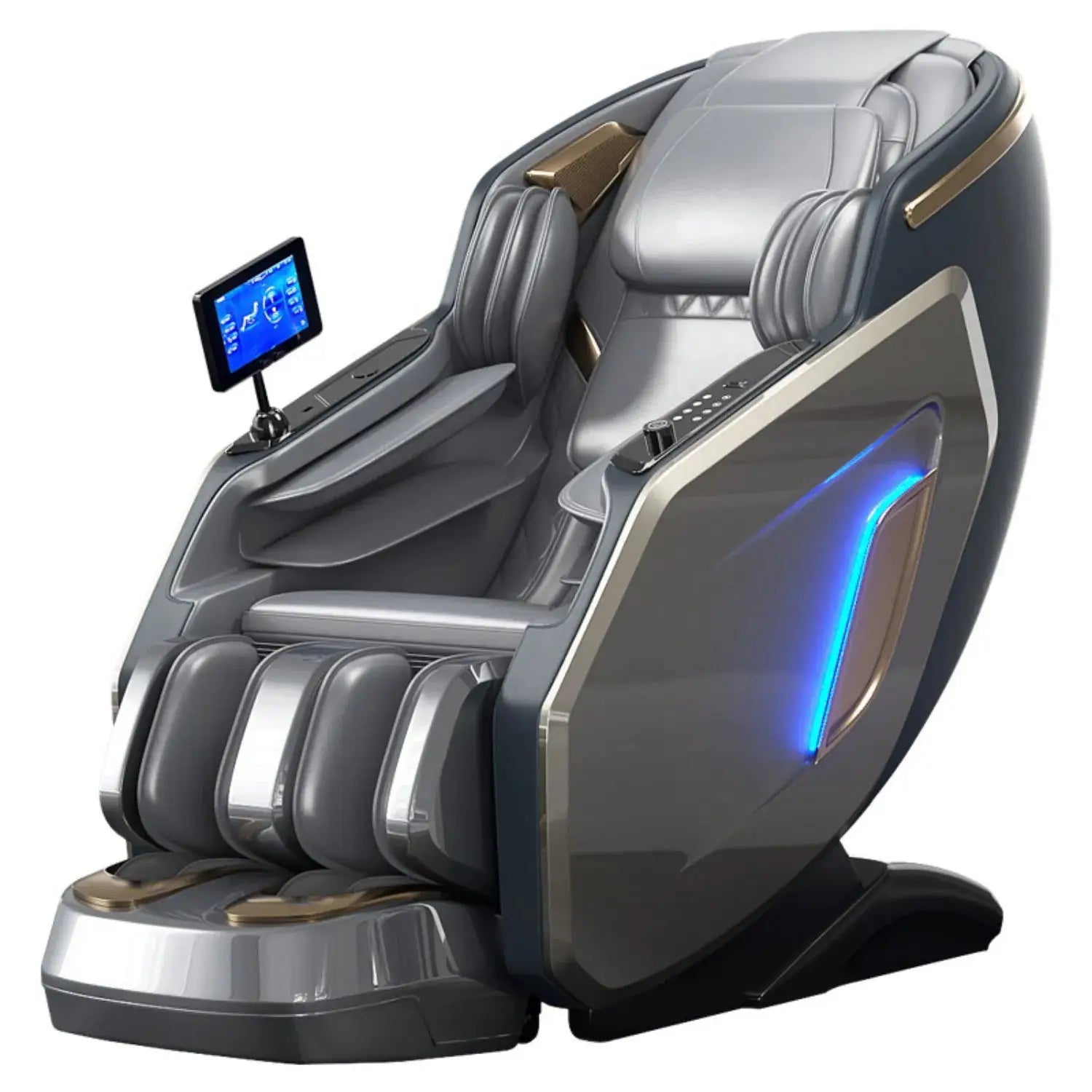 Ergonomic Zero Gravity Massage Chair, Shiatsu Technology, Full Body Airbags, Foot Roller, Calf Kneading, Bluetooth, Home Comfort