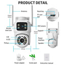 Smart Dual Lens PTZ Camera for Outdoor Home Safety