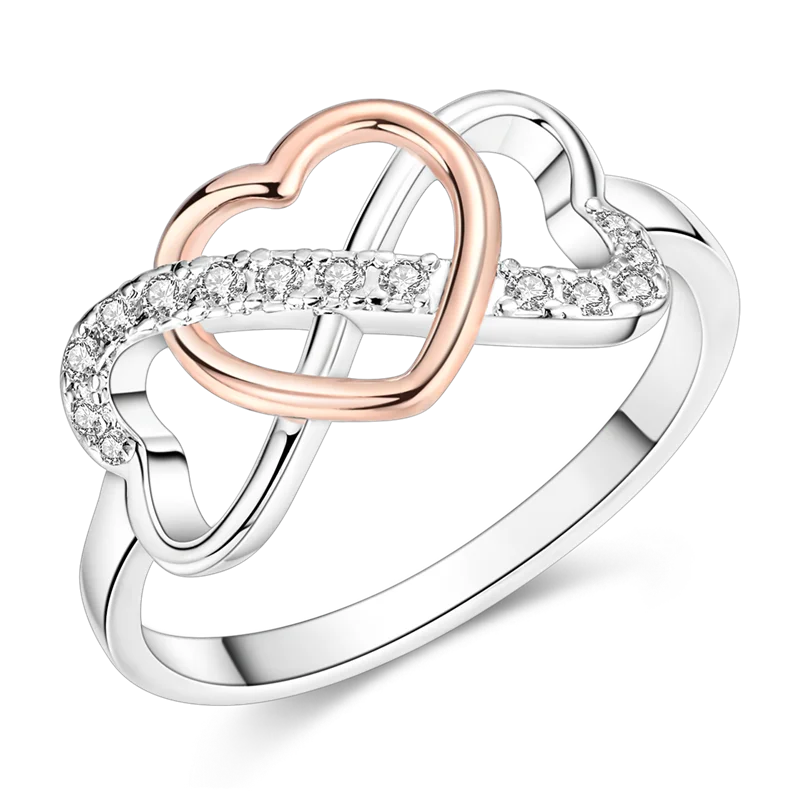 Sterling Silver Ring Sparking Zirconium