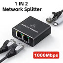 Gigabit Ethernet Switch Rj45 Splitter LAN Gigabit Extension Adapter 1000Mbps Network Connector For PC Laptop TV Box Router