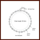 Elegant Gold Moissanite Tennis Bracelet Style DBPFC