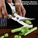 Laser Etched Damascus Kitchen Cleaver And Knife Set