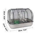 Portable Transparent Bird Transport Cage Parrot Carrier