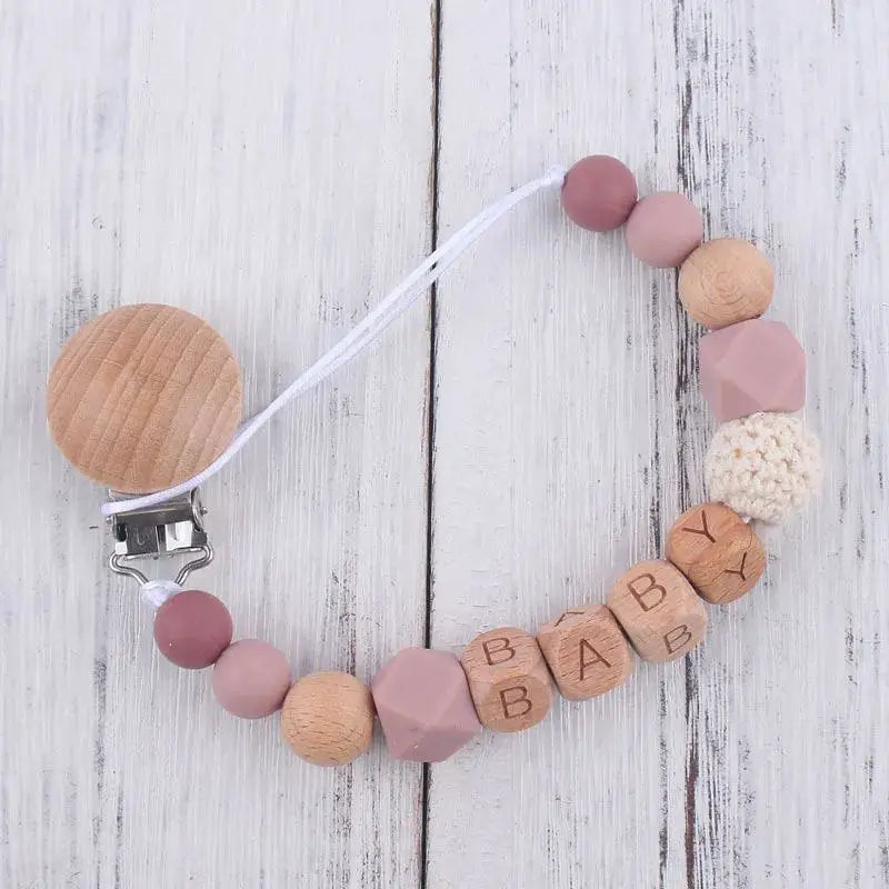 Personalized Baby Pacifier Holder Teething Relief Safety