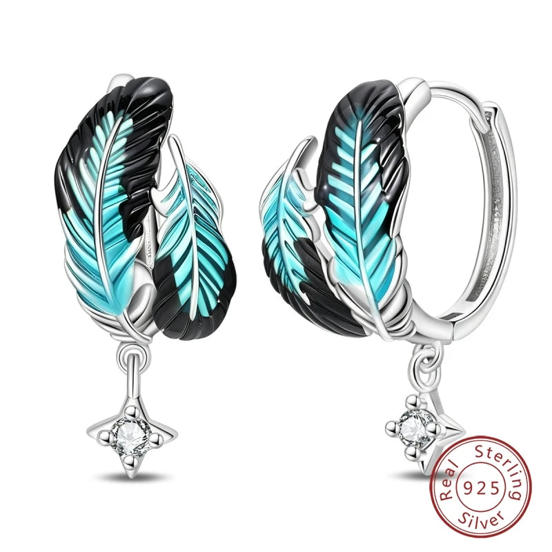 Sterling Silver Colorful Butterfly Dragonfly