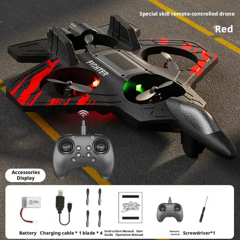 Remote-Controlled Drones, Drones With Rechargeable Batteries, Quadcopter Altitude Control, Foam Flying Toys With Altitude Hold Function, Stable Hovering, 360° Roll, Led Lights, Beginner Remote-Controlled Toys, Indoor And Out