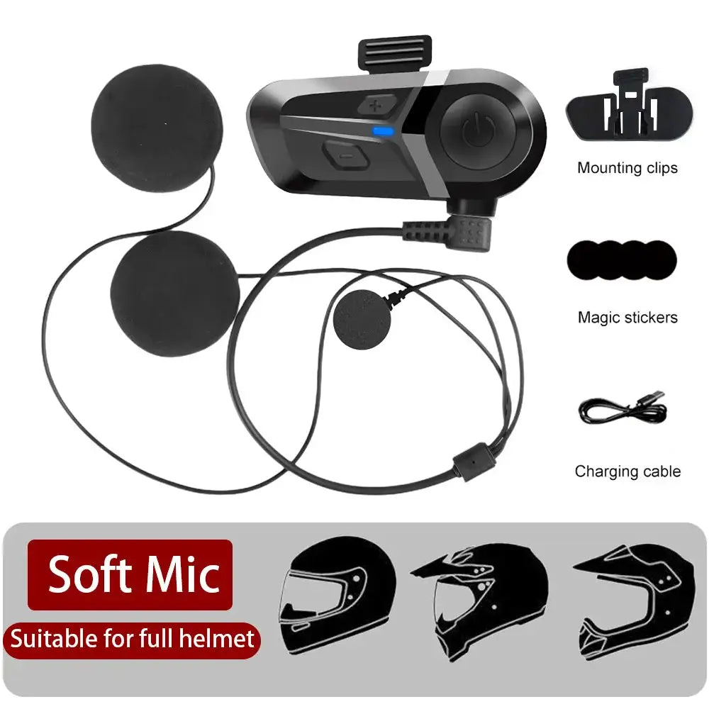 Moto Helmet Bluetooth Headset - Crystal Clear — product view 8