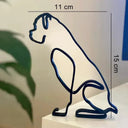 Durable Metal Dog Sculpture For Pets