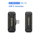 BY WM3T2 Wireless Lavalier Microphone For iPhone Android Live Broadcast For Vlog
