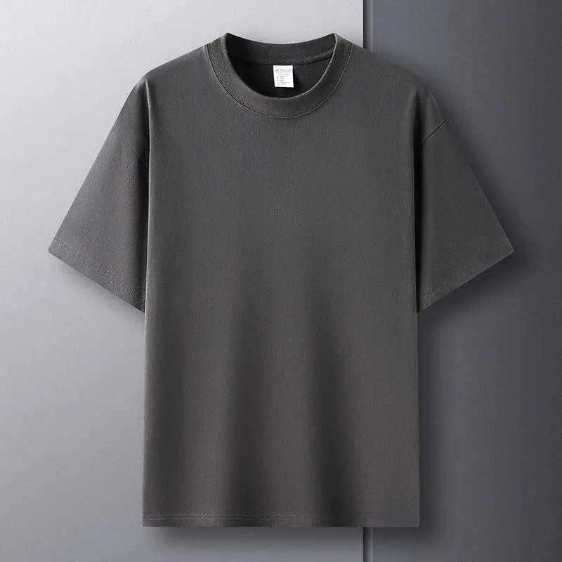 100% Pure Cotton Summer High-End Brand Men's T-Shirt - OurLum.com
