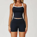 Women 2pc Fitness Set High Waist Bell Bottoms