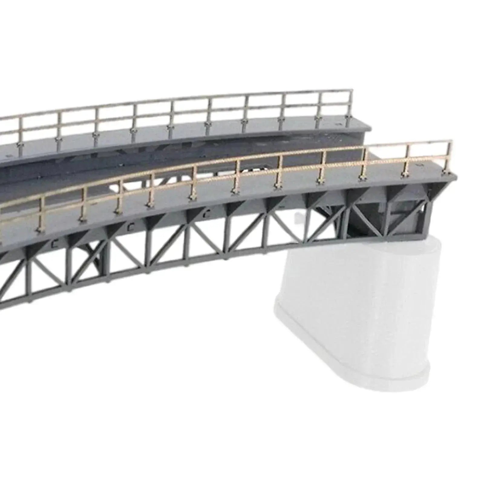 HO Scale Curved Bridge For Train Railway Scene 1 87