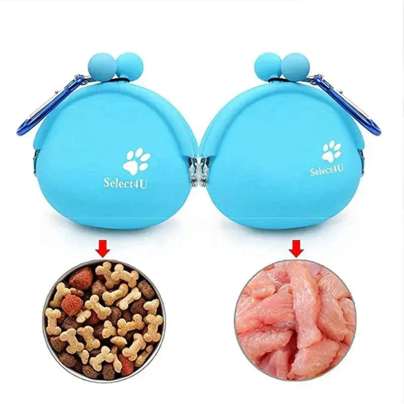 Silicone Pet Training Snack Bag For Easy On The Go Training