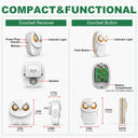 HTZSAFE Wireless Doorbell Chime 300M Range Waterproof Garden