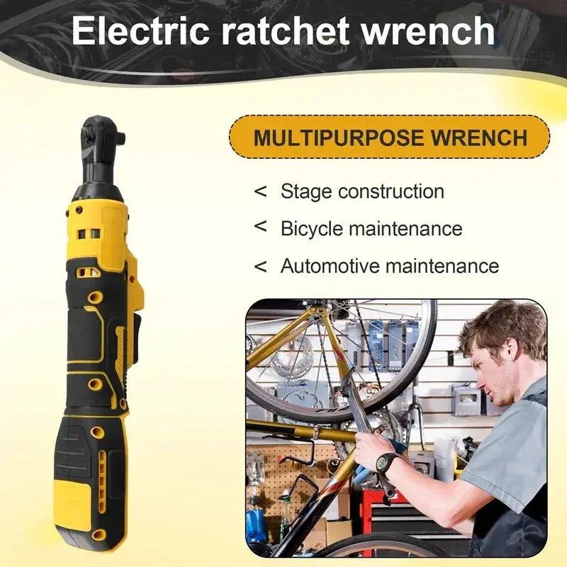 Electric Ratchet Wrench 220 Nm Cordless Driver 3/8 Inch