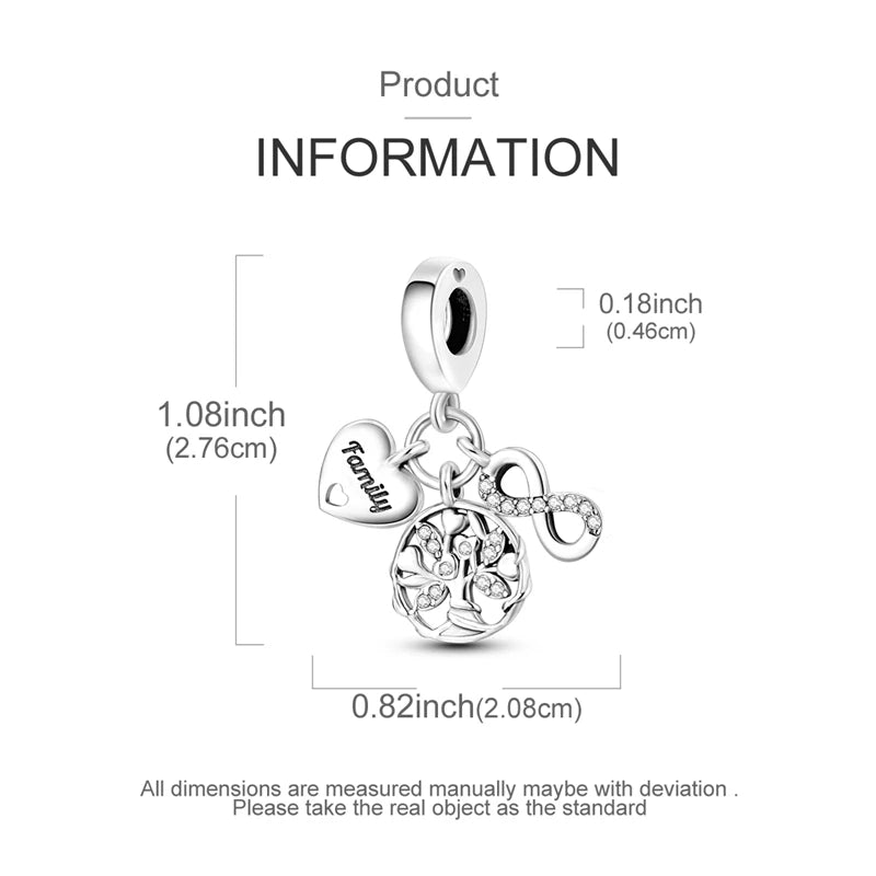 Mula Sterling Silver Charm Eternal
