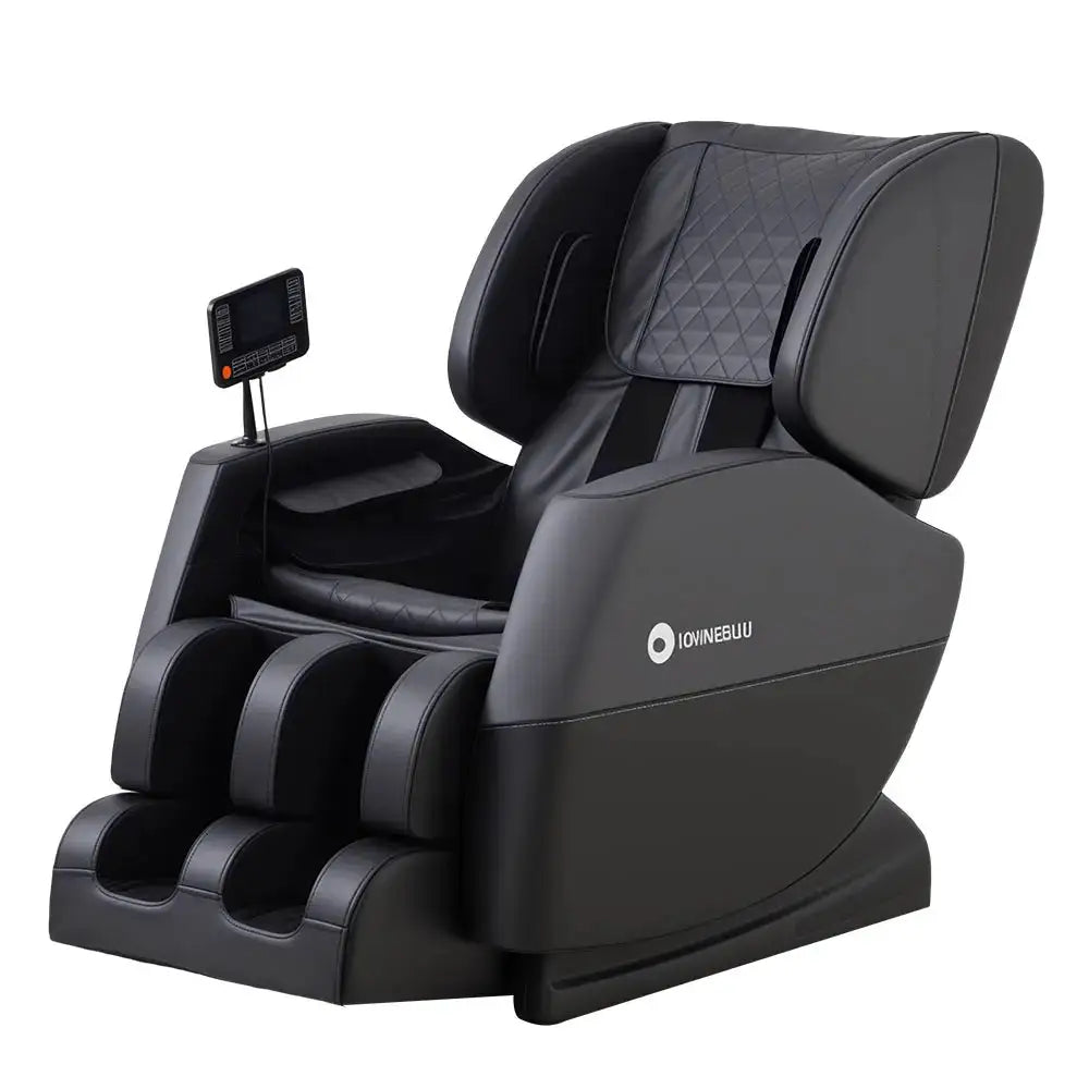 Zero Gravity Full Body Massage Chair - 10 Fixed Rollers, with Heating, Foot Massage, and Touchscreen Controls