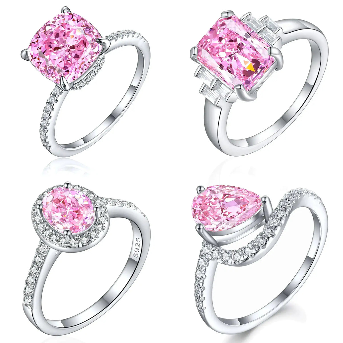 Sterling Silver Silver Moissanite Cocktail Ring — product image 4
